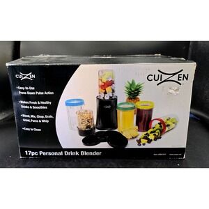17‎ Piece Personal Drink Blender Smoothie Maker CPB 1017 NEW-Open